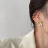 MY30194溫柔風甜美氣質網紅高級設計感耳環耳環