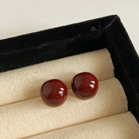 MY38941紅色新年耳環女復古港風高級感耳環