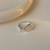 MY38092歐美拱形重金屬開口指環冷淡風輕奢食指戒