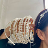 MY30207復古法式珍珠髮箍仙女頭箍髮飾頭飾女