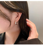 MY38015高級輕奢菱形線條耳扣款