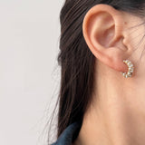 MY33870法式復古c型珍珠耳環
