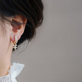MY31672-S925銀針氣質女神範四芒星耳釘女氣質韓國精緻耳墜設計感耳環