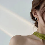 MY30010-韓國時尚大氣百搭耳環女925銀針簡約氣質冷淡風復古高級耳釘