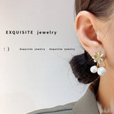 MY30462韓國氣質復古珍珠耳釘女小眾輕奢高級感耳環2021年新款耳飾