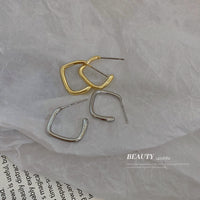 HE7488幾何耳環女韓國小眾設計感ins網紅冷淡風簡約個性耳飾耳圈925銀針