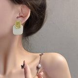 MY34704-韓國金屬時尚大氣耳環女氣質百搭個性2021年新款網紅百搭出勤耳飾