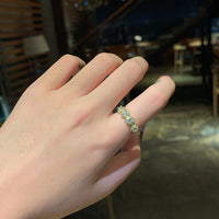 MY34075-網紅戒指ins潮個性時尚氣質食指戒可調節開口戒簡約鑲鑽尾戒