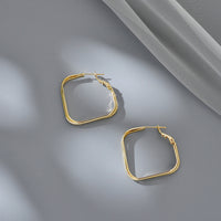 MY35149韓國金屬兩色耳環女925銀針氣質高級大氣耳飾個性設計感2021新款