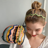 MY32411-發窟頭箍女韓國洗臉用髮夾壓發防滑甜美網紅細發捆髮箍簡約發卡子