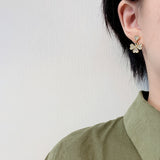 MY31347-S925銀針韓國東大門高級感百搭氣質耳釘女個性時尚精緻耳飾