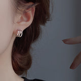 MY31946-s925銀針耳環女韓國氣質網紅耳釘2021年新款潮耳墜小眾高級感耳飾