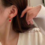 HE7001-925銀針本命年生肖虎耳環國潮小眾設計感耳墜新年喜慶氣質耳飾女
