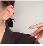 MY31375輕奢花朵耳環小眾設計感精緻高級感耳釘2022年新款潮925銀針