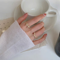 MY35330珍珠開口戒指女時尚個性ins潮冷淡風高級小眾設計復古個性食指戒
