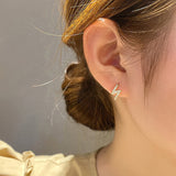 MY34873-輕奢高級感鑲鑽耳扣2021年新款潮韓國氣質網紅耳釘女時尚百搭耳飾