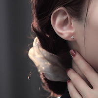 MY35809法式小眾蝴蝶小熊輕奢設計感耳飾女日韓小清新耳環