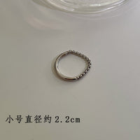 MY31088鏈條素圈戒指女ins潮小眾設計感食指指環簡約個性冷淡風