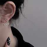 時尚百搭簡約設計氣質個性三角形珍珠耳釘飾品MY30329