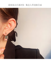 MY32149復古撞色耳環女潮耳飾韓國氣質網紅耳墜復古高級感耳釘