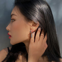 MY34699日韓時尚小熊耳墜女個性簡約耳釘2021年新款潮設計感網紅耳飾