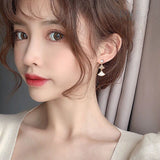 MY34191-日韓時尚耳環女2021新款潮耳墜高級氣質耳飾圓臉顯瘦耳釘