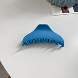 HH1608-克萊因藍髮夾ins簡約後腦勺盤發抓夾韓國個性氣質百搭鯊魚夾髮飾
