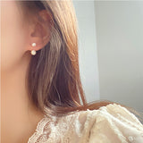 MY30755韓國新款S925銀針經典氣質耳環珍珠耳釘